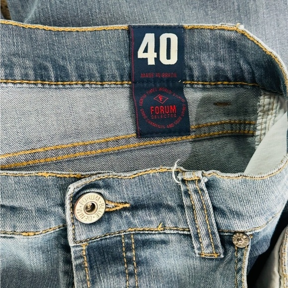 πποΈ ARITZIA Denim Forum Straight Leg Jeans | Blue Gray Mid Rise | US Size 30 - Picture 3 of 5